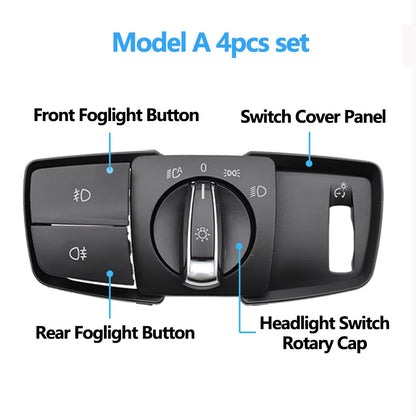 HeadLamp Rotary Foglight Button Headlight Switch Cover Panel For BMW 1 2 3 4 Series F20 F45 F30 F31 61319265300