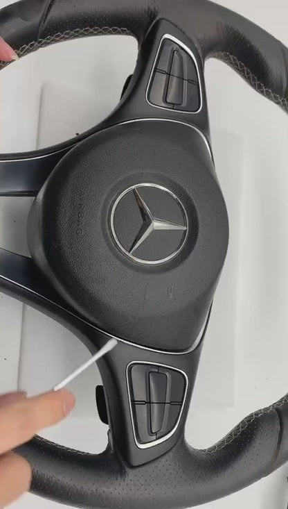 Car Steering Wheel Cover Trim For Mercedes Benz A B C CLA CLS W176 W246 W205 W117 W218 W213 C300 C63 CLS550 C180 C200 C260 B200