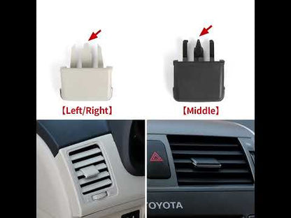 Car Left Right Dashboard Center Fresh A/C Vent Grille Louvre Blade Slice Air Conditioning Leaf Clip For Toyota Corolla 2007-2013