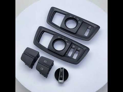 Car Front HeadLamp Rotary Foglight Button Headlight Switch Cover Panel For BMW 1 2 Series F20 F21 F22 F23 X1 F48 F49 X2 F39