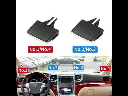 Car Front Air Conditioning Grille AC Vent Outlet Tab Air Conditioning Leaf Adjust Clip Repair Kit for Toyota Alplard