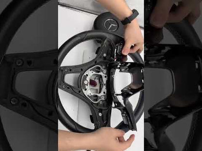 Car Steering Wheel Cover Trim For Benz A B C CLA CLS E GLA GLC GLE Class W176 W246 W205 W117 W218 W213 W156 X253 W292 W166 W448